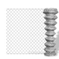 recinzione di collegamento a catena galvanizzata e in PVC
